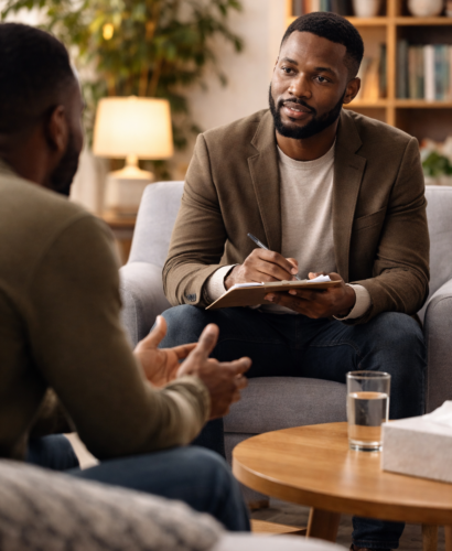 Therapy session in a calm setting